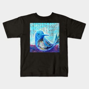 Bluebird of Happiness - Inner Power Painting by Magic with Mellie Kids T-Shirt